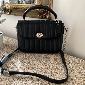 COACH- MARLIE TOP HANDLE SATCHEL WITH QUILTING CROSSBODY BAG